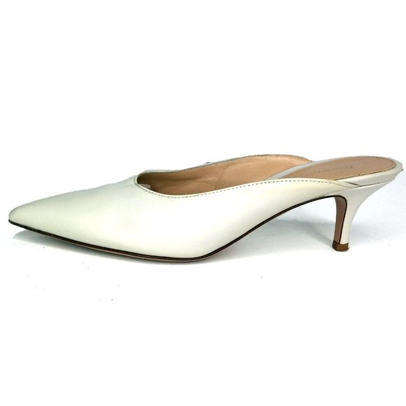Gianvito Rossi Leather Reeve Kitten Mule 2018 Sz 4 - Picture 11 of 12